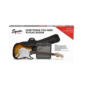 Fender Squier Strat Pack SS Brown Sunburst