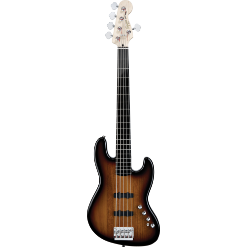 SQUIER DELUXE JAZZ BASS® V ACTIVE 3-COLOR SUNBURST